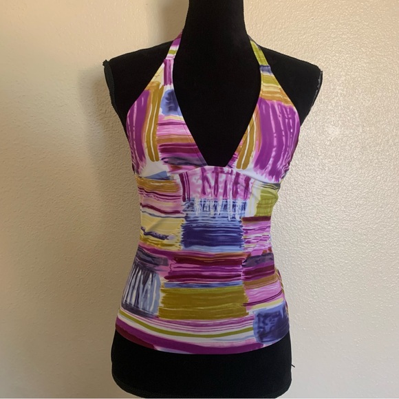 Cache Tops - Cache Multicolor Halter Neck Camisole